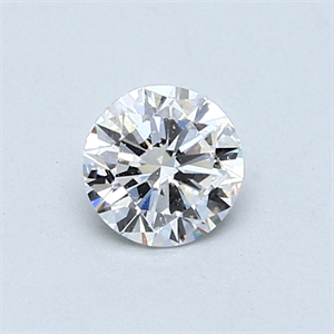 Picture of 0.50 Carats, Round Diamond with Good Cut, D Color, VVS2 Clarity and Certified by GIA