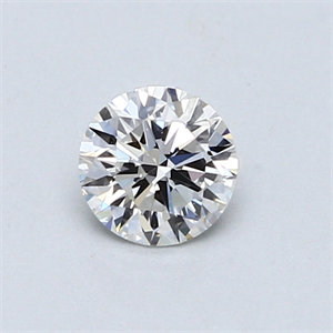 Picture of 0.50 Carats, Round Diamond with Good Cut, F Color, VS1 Clarity and Certified by GIA
