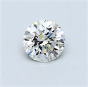 0.52 Carats, Round Diamond with Good Cut, G Color, VVS2 Clarity and Certified by GIA