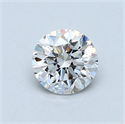 0.70 Carats, Round Diamond with Good Cut, E Color, VS1 Clarity and Certified by GIA