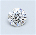 0.70 Carats, Round Diamond with Good Cut, D Color, VS2 Clarity and Certified by GIA