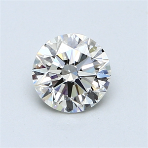 Picture of 0.70 Carats, Round Diamond with Good Cut, J Color, VVS1 Clarity and Certified by GIA