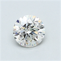 0.70 Carats, Round Diamond with Good Cut, H Color, VS1 Clarity and Certified by GIA