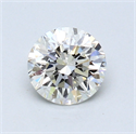 0.70 quilates, Redondo Diamante , Color J, claridad VVS2 y certificado por GIA