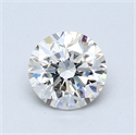0.71 Carats, Round Diamond with Good Cut, H Color, VVS2 Clarity and Certified by GIA