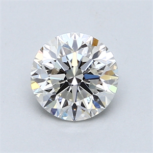 Picture of 0.90 Carats, Round Diamond with Good Cut, H Color, VS1 Clarity and Certified by GIA
