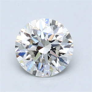 Picture of 0.91 Carats, Round Diamond with Good Cut, H Color, VS1 Clarity and Certified by GIA