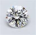 1.10 Carats, Round Diamond with Excellent Cut, G Color, VVS2 Clarity and Certified by GIA