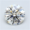 1.12 Carats, Round Diamond with Excellent Cut, J Color, IF Clarity and Certified by GIA