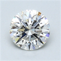 1.00 Carats, Round Diamond with Excellent Cut, H Color, VVS1 Clarity and Certified by GIA