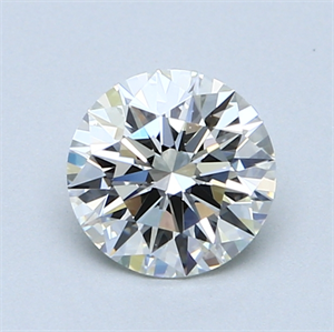 Picture of 1.05 Carats, Round Diamond with Excellent Cut, H Color, VVS1 Clarity and Certified by GIA