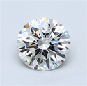 1.01 Carats, Round Diamond with Excellent Cut, H Color, IF Clarity and Certified by GIA