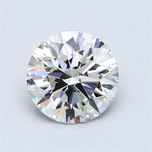Picture of 1.01 Carats, Round Diamond with Excellent Cut, H Color, VVS1 Clarity and Certified by GIA
