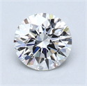 1.01 Carats, Round Diamond with Excellent Cut, F Color, VS2 Clarity and Certified by GIA