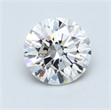 1.01 Carats, Round Diamond with Excellent Cut, D Color, SI2 Clarity and Certified by GIA