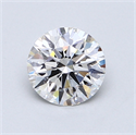 0.85 Carats, Round Diamond with Excellent Cut, E Color, VS2 Clarity and Certified by GIA