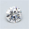 0.77 Carats, Round Diamond with Excellent Cut, D Color, VVS1 Clarity and Certified by GIA