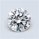 0.75 quilates, Redondo Diamante , Color F, claridad VVS1 y certificado por GIA