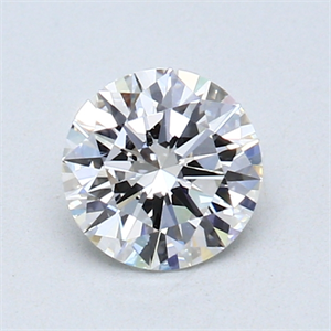Picture of 0.75 Carats, Round Diamond with Excellent Cut, F Color, VVS1 Clarity and Certified by GIA