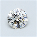 0.72 Carats, Round Diamond with Excellent Cut, G Color, IF Clarity and Certified by EGL