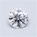 0.72 Carats, Round Diamond with Excellent Cut, D Color, VS1 Clarity and Certified by GIA
