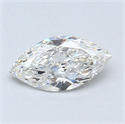 0.60 Carats, Marquise Diamond with  Cut, G Color, VVS1 Clarity and Certified by GIA