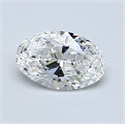 0.70 quilates, Ovalado Diamante , Color D, claridad VS1 y certificado por GIA
