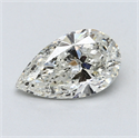 1.31 Carats, Pear Diamond with  Cut, J Color, I1 Clarity and Certified by GIA