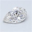 0.90 Carats, Pear Diamond with  Cut, E Color, VVS1 Clarity and Certified by GIA