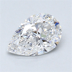 Picture of 0.88 Carats, Pear Diamond with  Cut, D Color, VVS1 Clarity and Certified by GIA