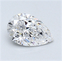 0.74 Carats, Pear Diamond with  Cut, D Color, VVS1 Clarity and Certified by GIA