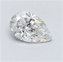 0.71 Carats, Pear Diamond with  Cut, E Color, VVS2 Clarity and Certified by GIA
