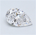 0.70 quilates, De pera Diamante , Color D, claridad VVS1 y certificado por GIA