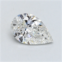 0.70 quilates, De pera Diamante , Color F, claridad VVS1 y certificado por GIA