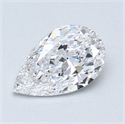 0.70 quilates, De pera Diamante , Color D, claridad IF y certificado por GIA