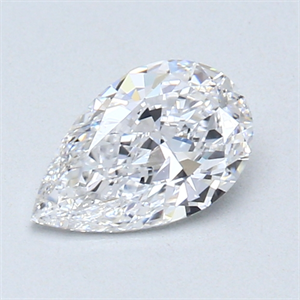 Picture of 0.70 Carats, Pear Diamond with  Cut, D Color, IF Clarity and Certified by GIA