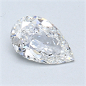 0.61 Carats, Pear Diamond with  Cut, D Color, IF Clarity and Certified by GIA