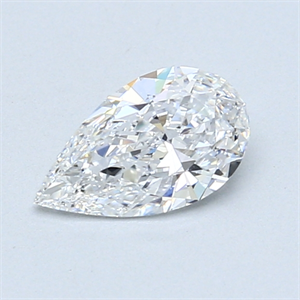 Picture of 0.59 Carats, Pear Diamond with  Cut, D Color, IF Clarity and Certified by GIA