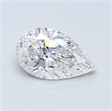0.50 Carats, Pear Diamond with  Cut, D Color, IF Clarity and Certified by GIA