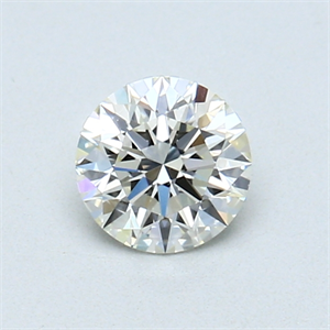 Picture of 0.52 Carats, Round Diamond with Excellent Cut, H Color, VVS2 Clarity and Certified by EGL
