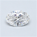 0.60 Carats, Oval Diamond with  Cut, E Color, VVS1 Clarity and Certified by GIA