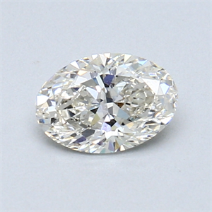 Picture of 0.54 Carats, Oval Diamond with  Cut, I Color, VS2 Clarity and Certified by GIA