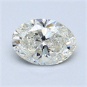 0.81 quilates, Ovalado Diamante , Color J, claridad SI2 y certificado por GIA