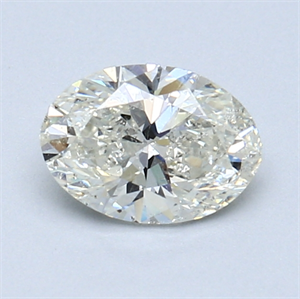 Picture of 0.81 Carats, Oval Diamond with  Cut, J Color, SI2 Clarity and Certified by GIA