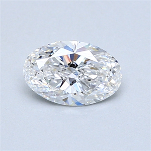 Picture of 0.56 Carats, Oval Diamond with  Cut, D Color, SI2 Clarity and Certified by GIA
