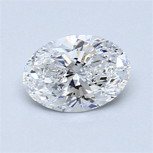 Picture of 0.67 Carats, Oval Diamond with  Cut, D Color, SI1 Clarity and Certified by GIA