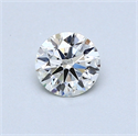 0.47 Carats, Round Diamond with Excellent Cut, I Color, SI1 Clarity and Certified by GIA