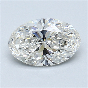 Picture of 0.90 Carats, Oval Diamond with  Cut, I Color, SI1 Clarity and Certified by GIA