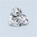 0.45 Carats, Heart Diamond with  Cut, F Color, VS2 Clarity and Certified by GIA