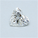 0.51 Carats, Heart Diamond with  Cut, G Color, SI2 Clarity and Certified by GIA